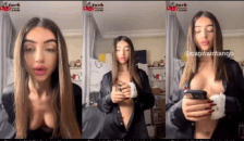 Elanur Ayan ifşa Siyah gömlekli yayın videosu